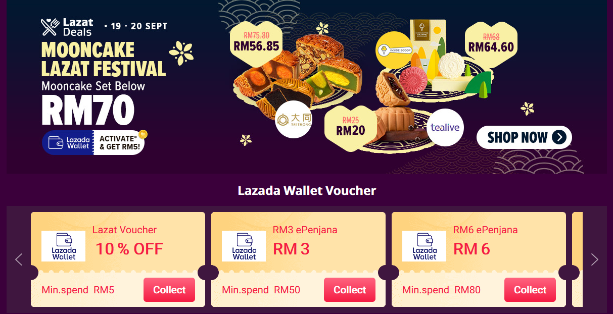 Lazada Mooncake Lazat Festival Offers January 2024 Promo Codes MY Lazada Mooncake Lazat Festival Offers January 2024 Promo Codes MY