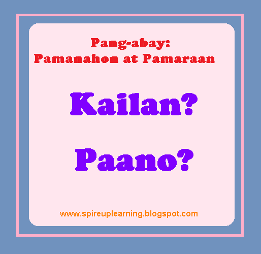 Spire : Mga Pang-abay: Pamaraan at Pamanahon