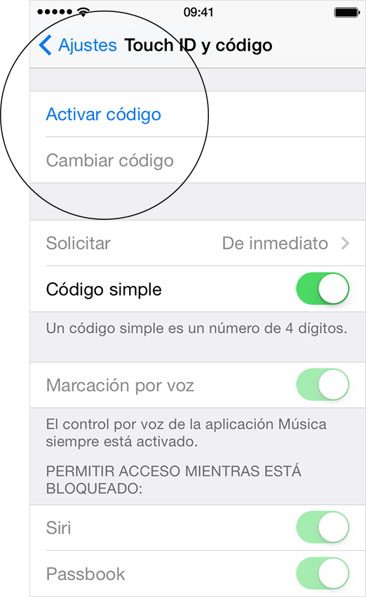 Ipad/iphone Activar/desactivar código de bloqueo y bloqueo aut0mático EVA RODRIGUEZ DE LUIS Ipad/iphone Activar/desactivar código de bloqueo y bloqueo aut0mático EVA RODRIGUEZ DE LUIS