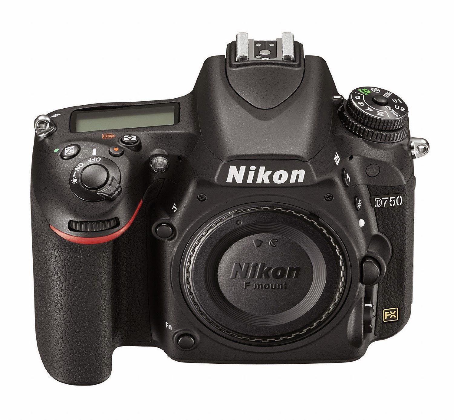 Nikon D750 FX-format Digital SLR Camera, front view, picture, review, with built in Wi-Fi, slim compact lightweight full-frame DSLR. 24.3 MP