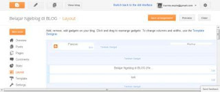 Cara Mengedit Tampilan (Template) di Blogger Baru