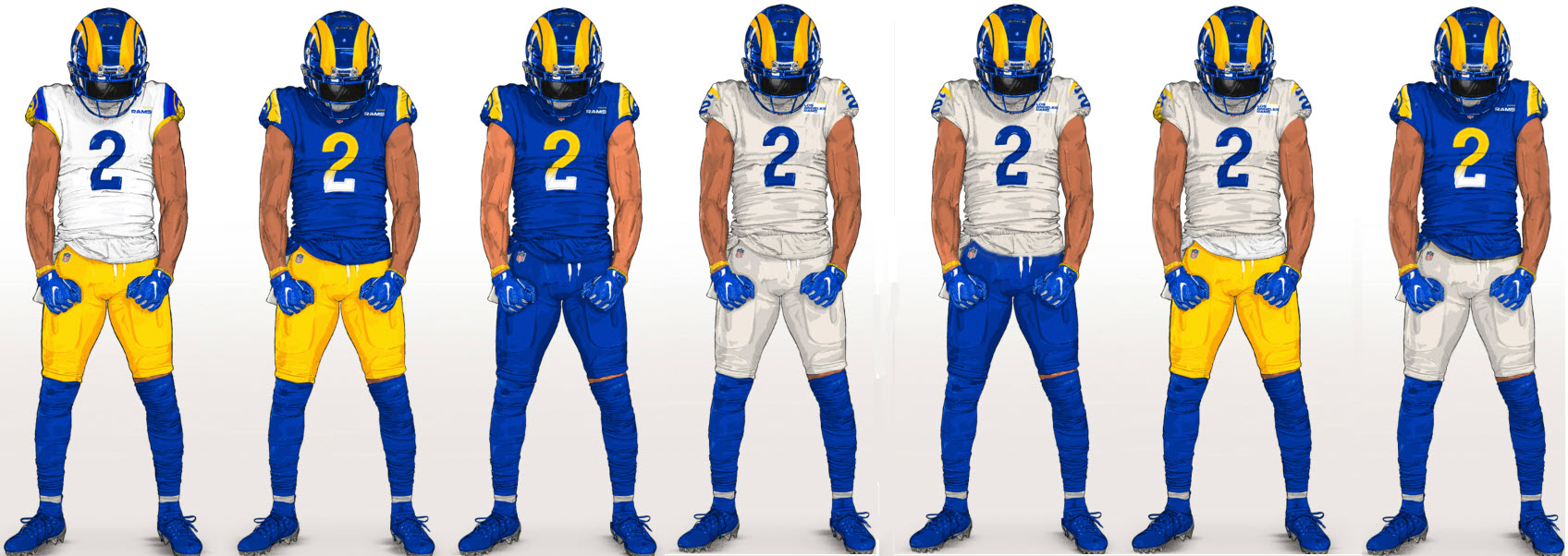 Rams' 'modern throwback' jerseys evoke super memories – Orange County  Register