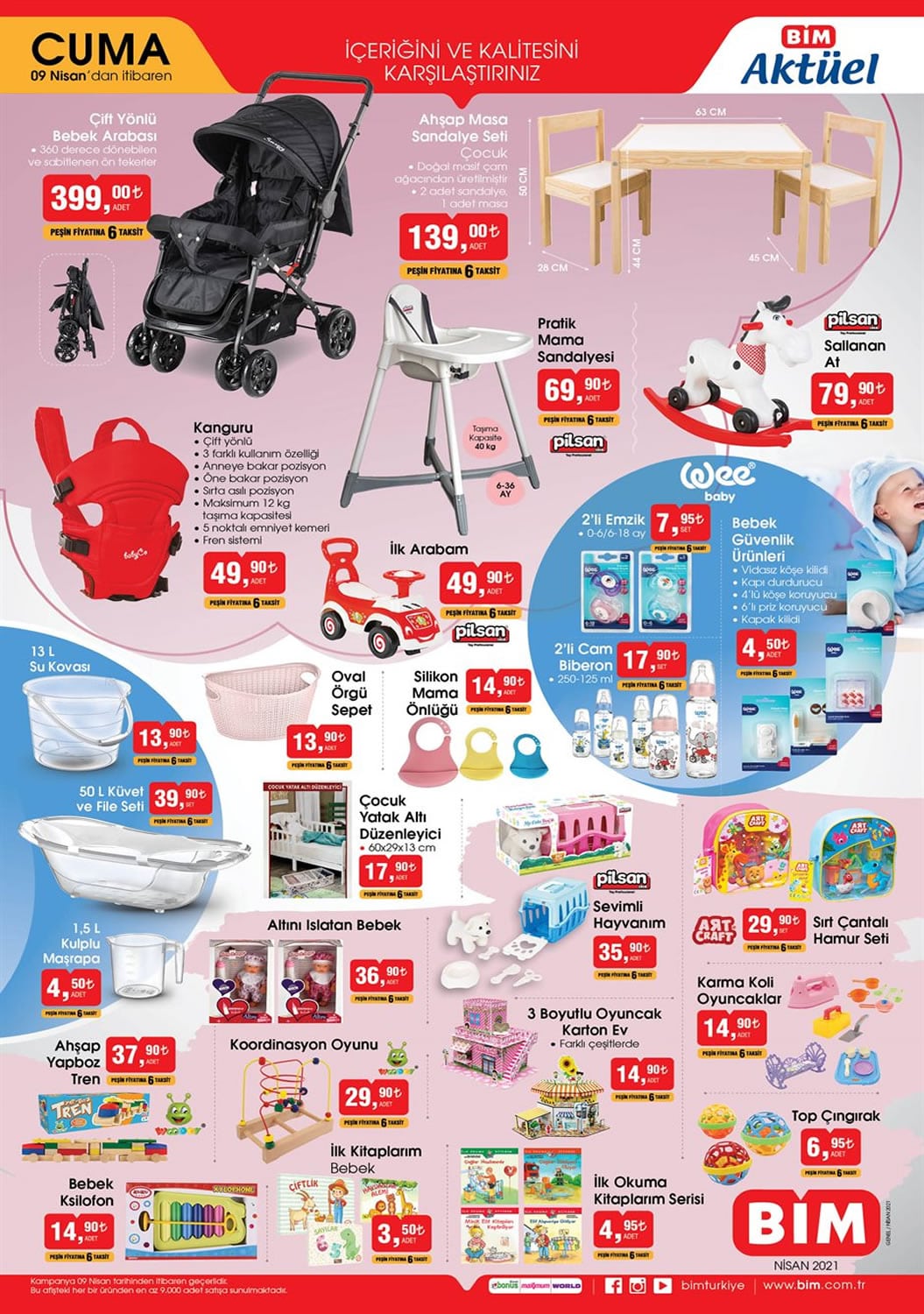 9 Nisan Bim Market Aktüel Ürünleri ve İndirimleri Yeni