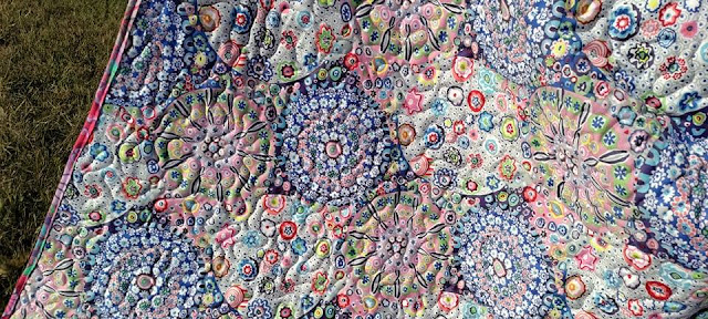 Millefiori pastel quilt backing from Free Spirit Fabrics