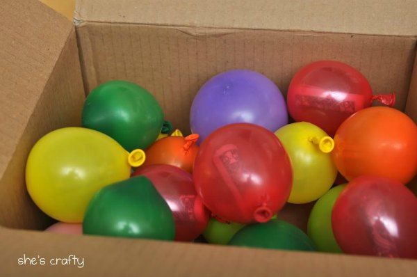 Birthday Gift Idea - put dollar bills into balloons