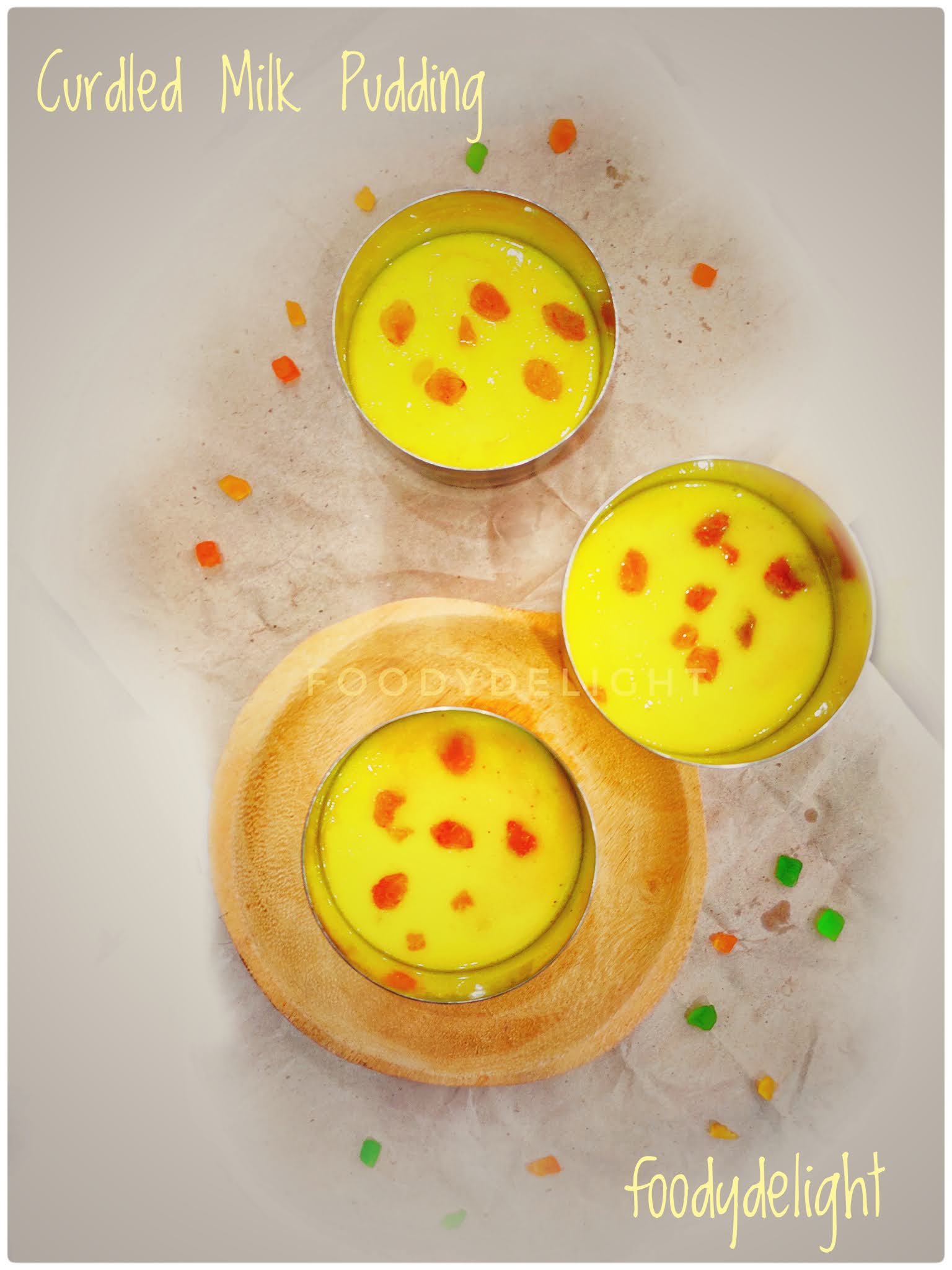 Foody Delight Curdle Milk Pudding Quick and Easy Dessert with