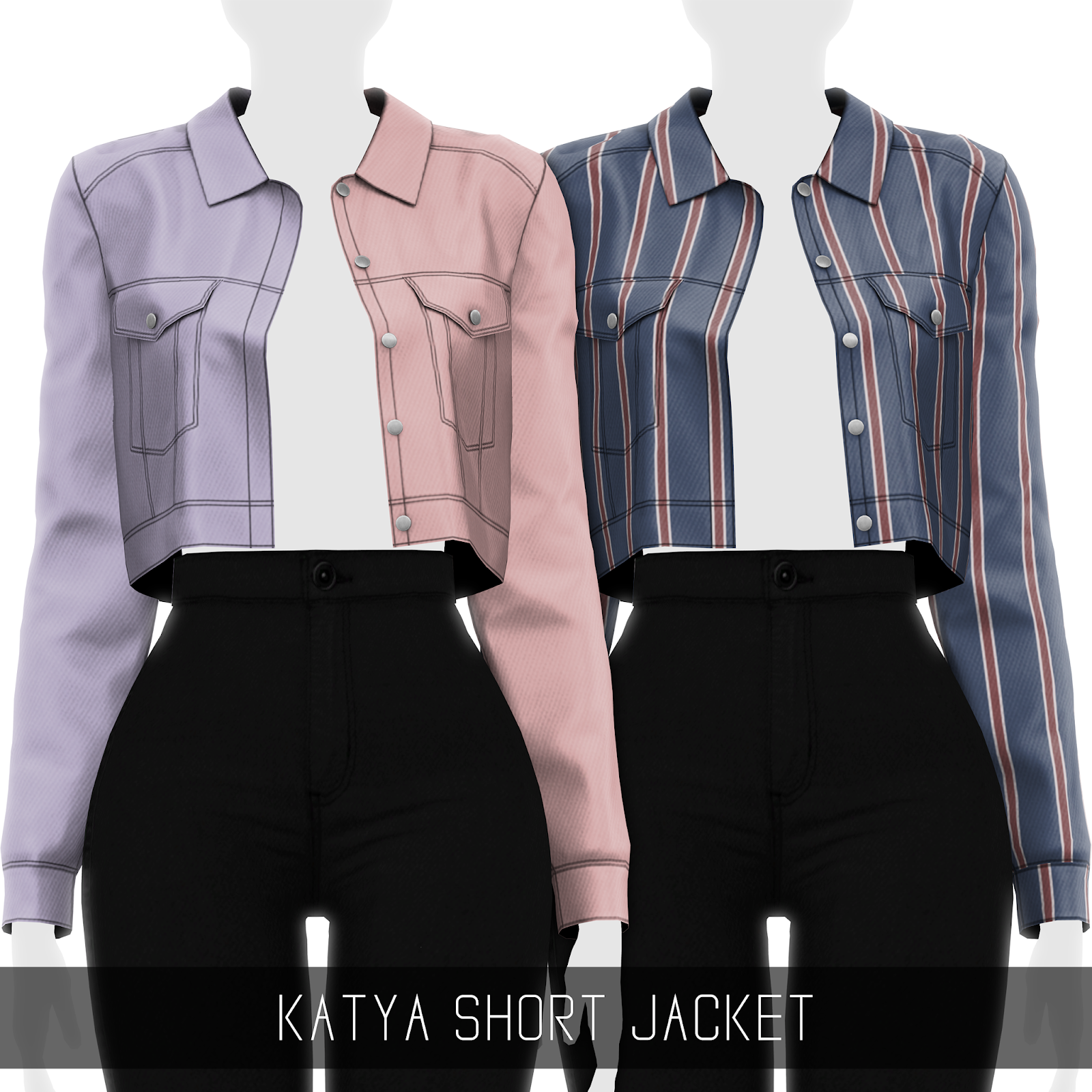 Simpliciaty's Katya Short Jacket - The Sims 4 Create a Sim