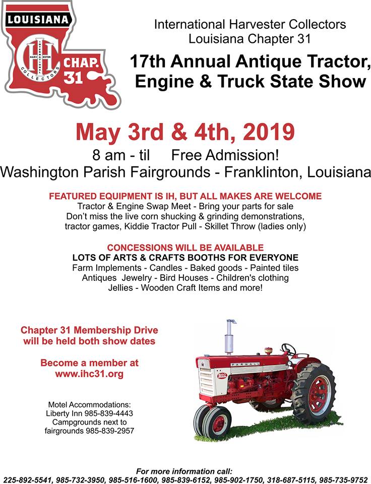 Mt. Hermon Web TV Tractor & Truck Show May 34 at Fairgrounds in