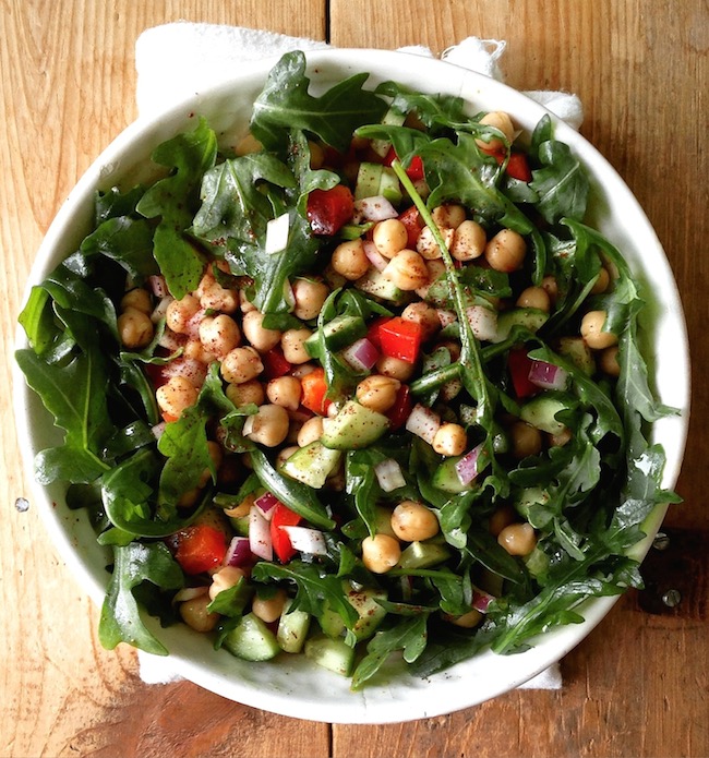 Middle Eastern Chickpea Salad with Sumac by SeasonWithSpice.com