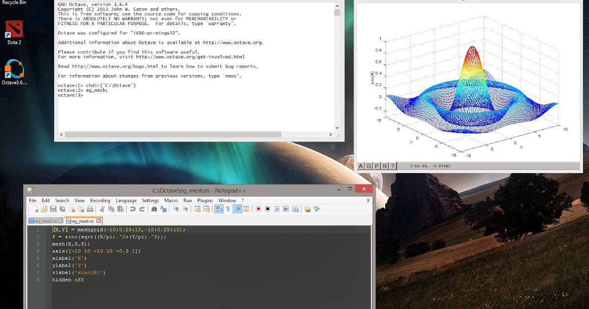 Cool Emerald GNU Octave as an Alternative to MatLab