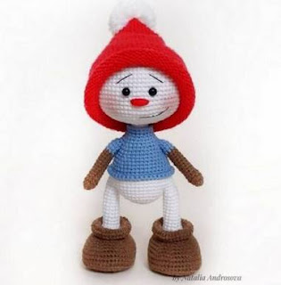 PATRON GRATIS MUÑECO DE NIEVE AMIGURUMI 46824 ☃️