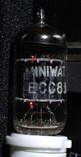 An ECC83 Vakum tüp amplifikatörü preamp