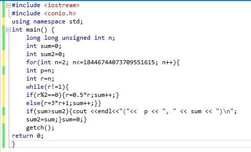 Collatz Conjecture 1