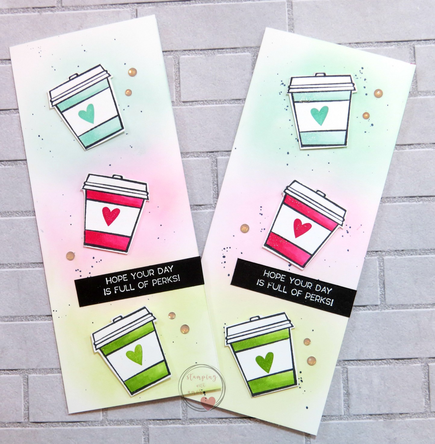 Stampingwithamore SLIMLINE CARD TUTORIAL