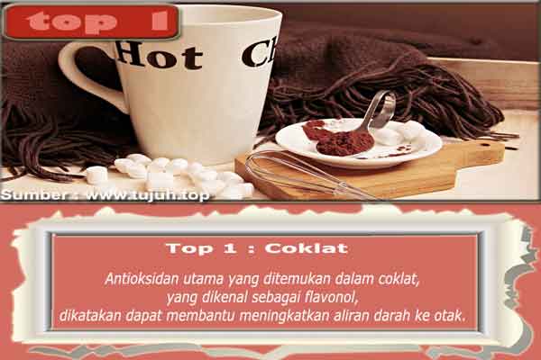 Top 1 Coklat Top 7 Makanan Nutrisi Terbaik Untuk Otak