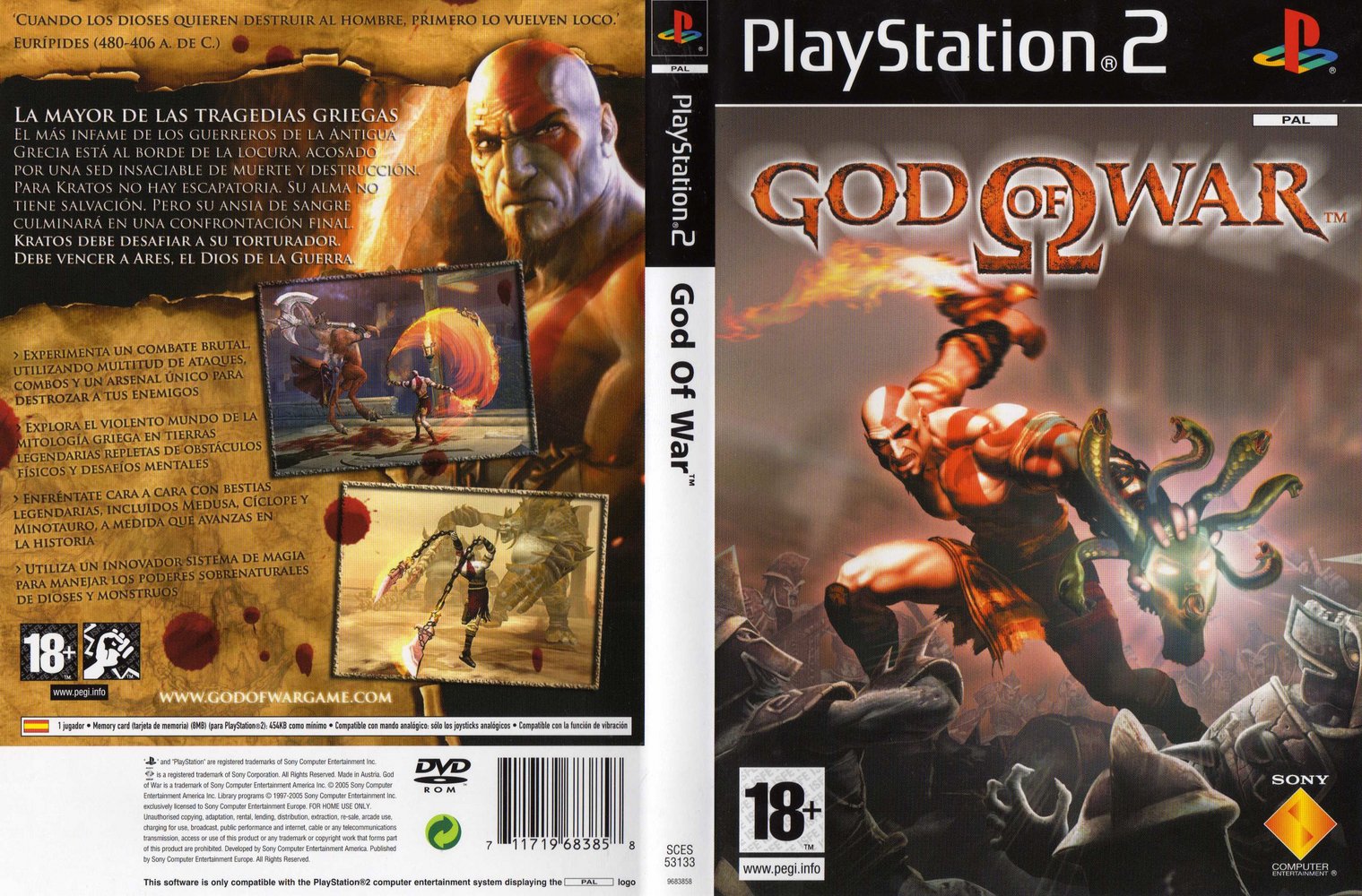 God Of War Playstation 2 Ultra Capas God Of War Playstation 2 Ultra Capas
