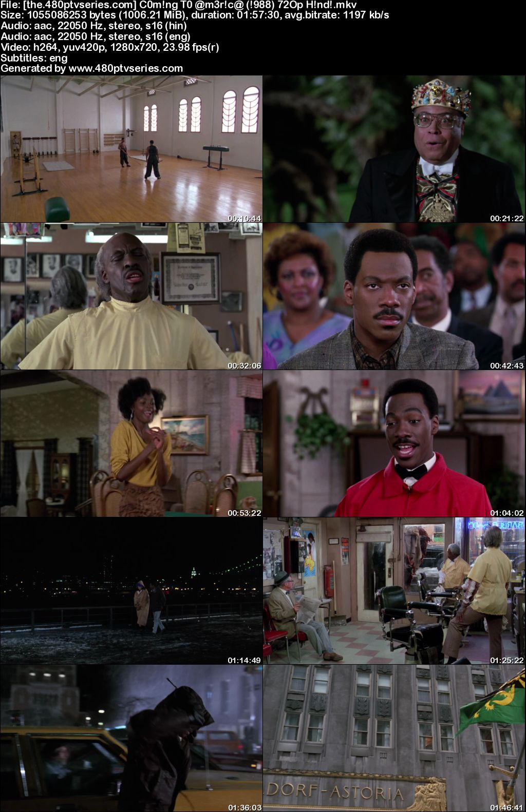 Watch Online Free Coming to America (1988) Full Hindi Dual Audio Movie Download 480p 720p Bluray