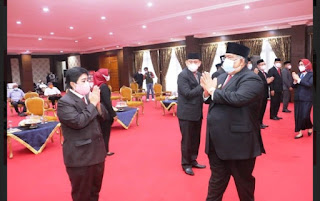 Gubernur Sultra Lantik Pejabat Pimpinan Tinggi Pratama Lingkup Pemprov