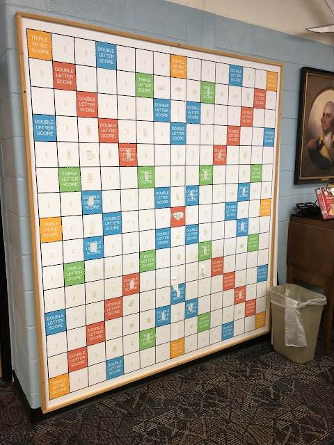 Giant-sized Scrabble board