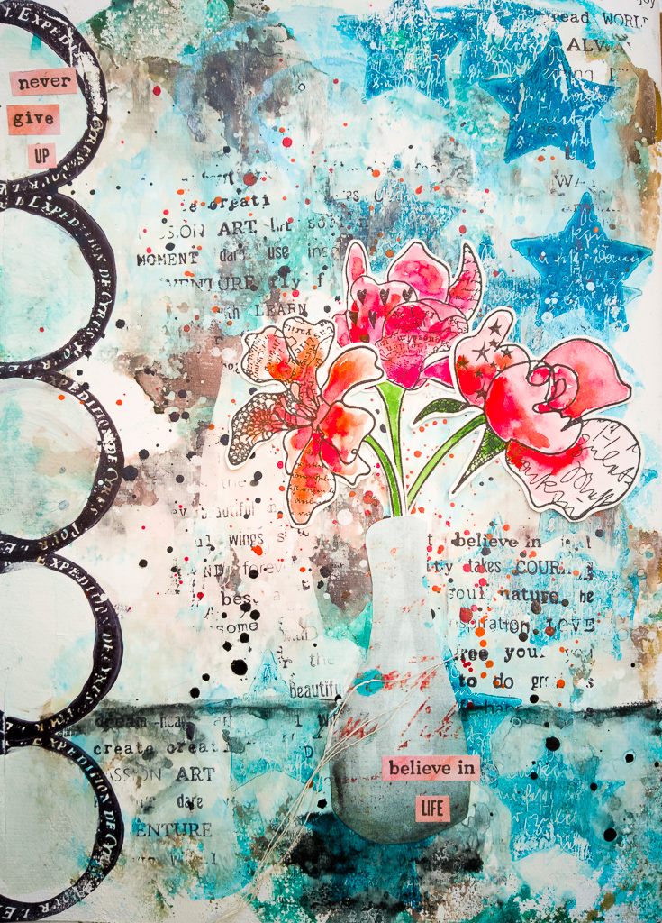 Susanne Rose Designs: Grungy Art Journal Background - Video Tutorial