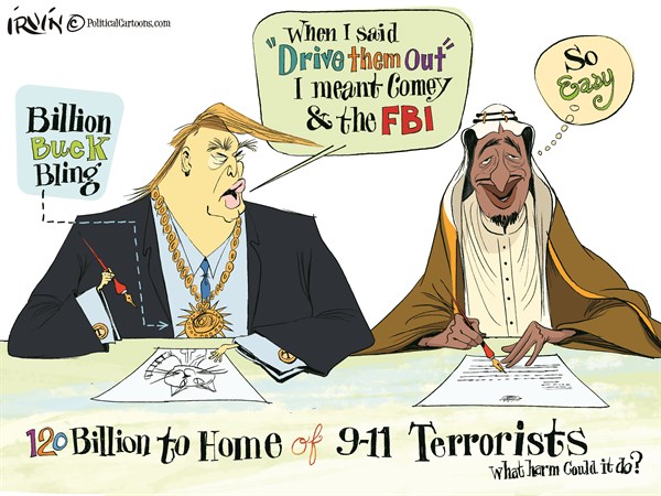 RÃ©sultat de recherche d'images pour "caricatures trump et les saoudiens"