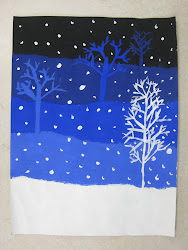 value grade winter 4th snowy landscapes projects project hiver fourth young students using shades activities teaching painting miss 6th lesson