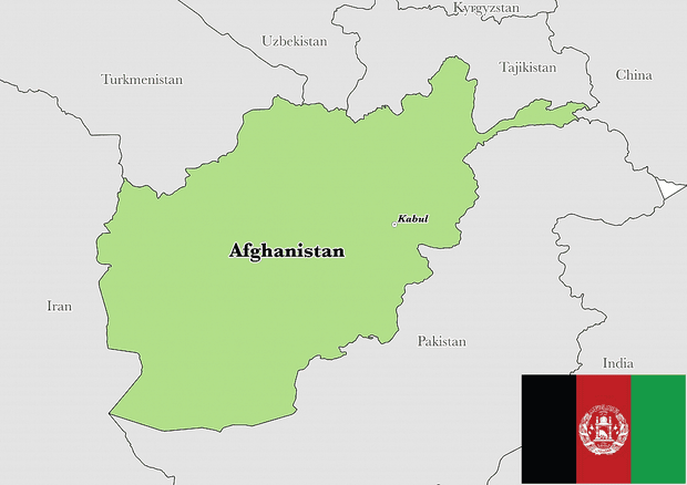 peta afganistan