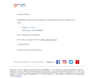 Mail truffa Enel Energia