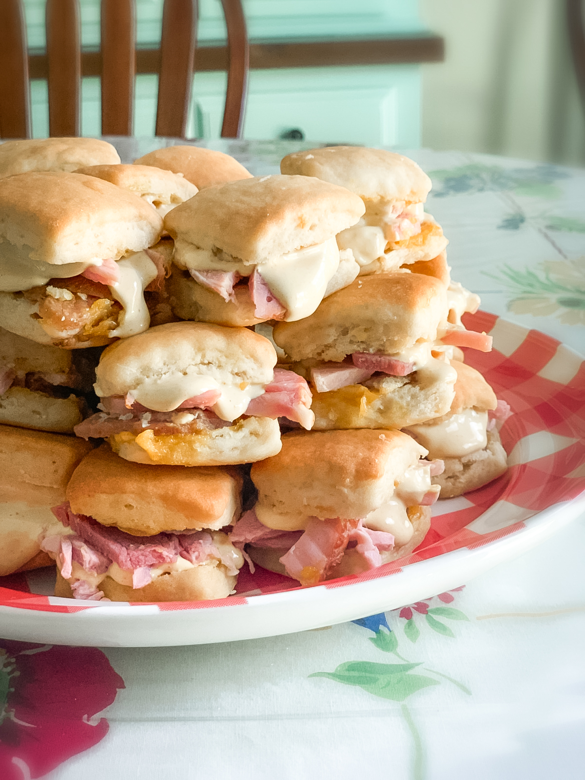 Baked Ham and Angel Biscuit Sliders