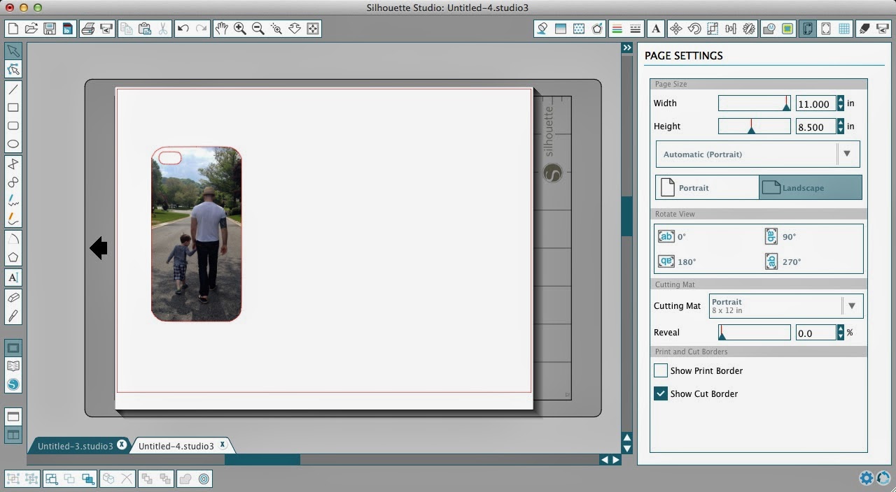DIY Photo Phone Case Cover Silhouette Print And Cut Tutorial (Free