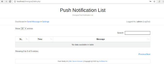 Onesignal REST api and Core PHP Send Push Notification