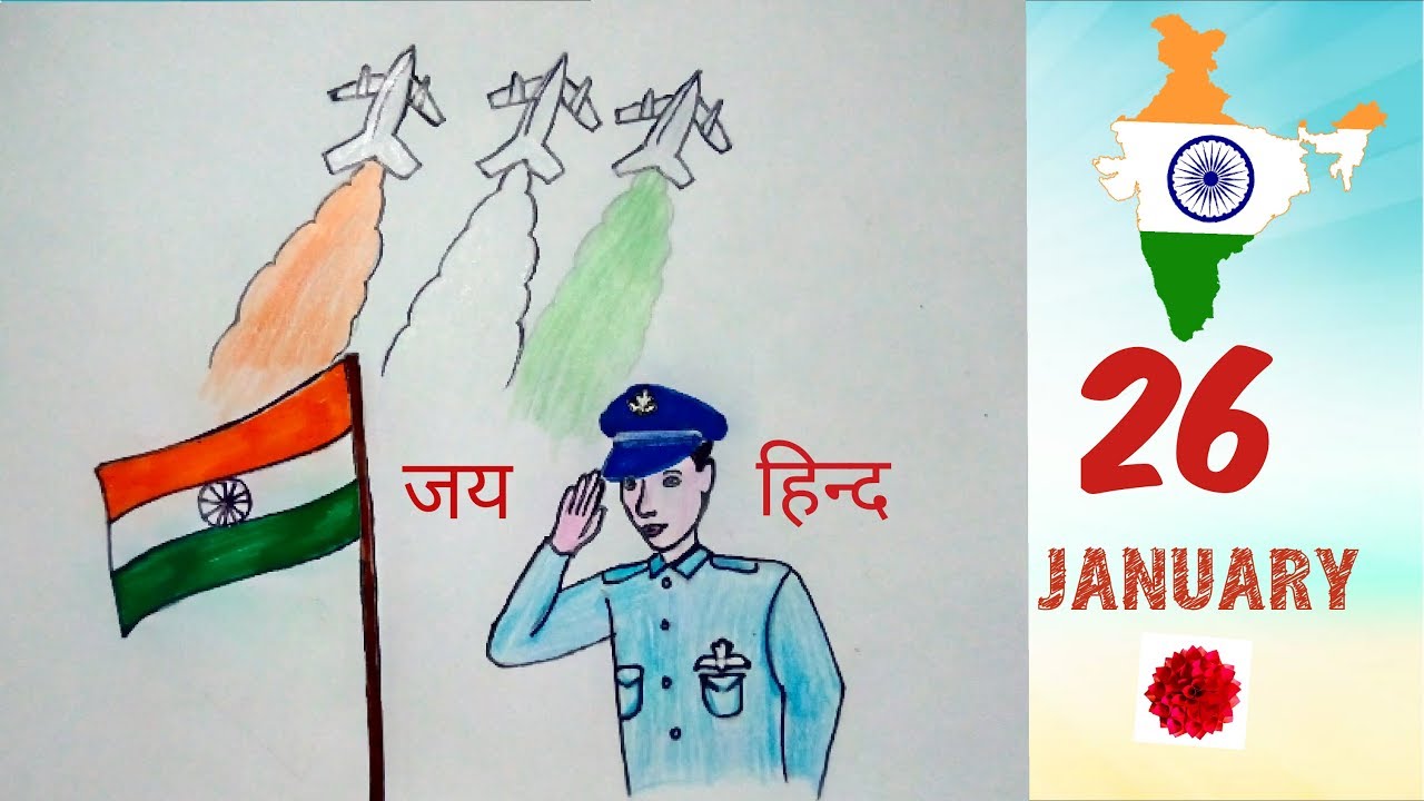 26 January 2019 Republic Day Drawing Yupstory Create & print your own custom posters with canva's free online poster maker and get results in minutes. 26 january 2019 republic day drawing