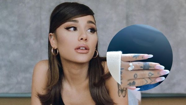 Ariana Grande anunció su compromiso con su pareja