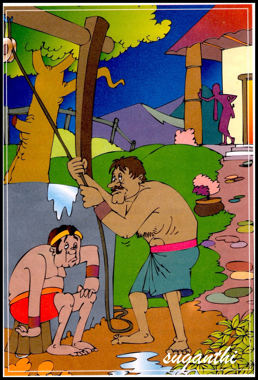 Tenali Raman and the thieves. - Short & Interesting Stories