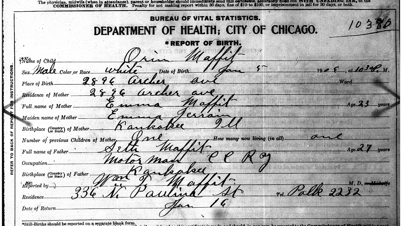 Chicago Birth Index Index Choices