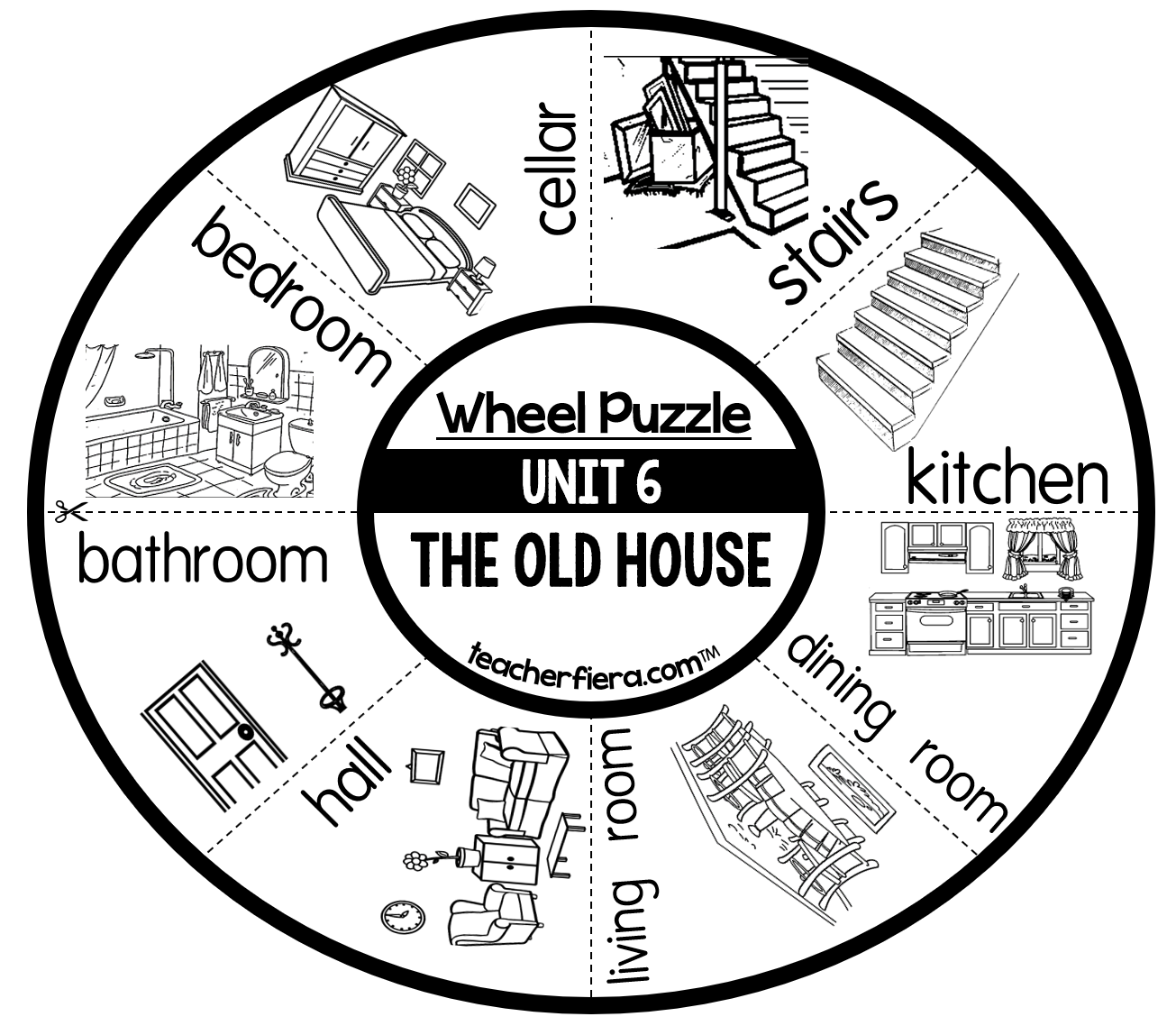 YEAR 1 & 2 WHEEL PUZZLE SET BASED ON UNITS