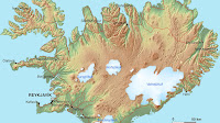 Islania - mapa