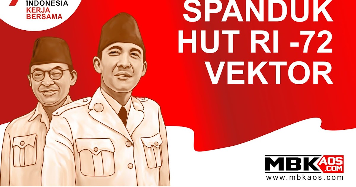 Spanduk Hut Ri 72 Vektor Mbkaos