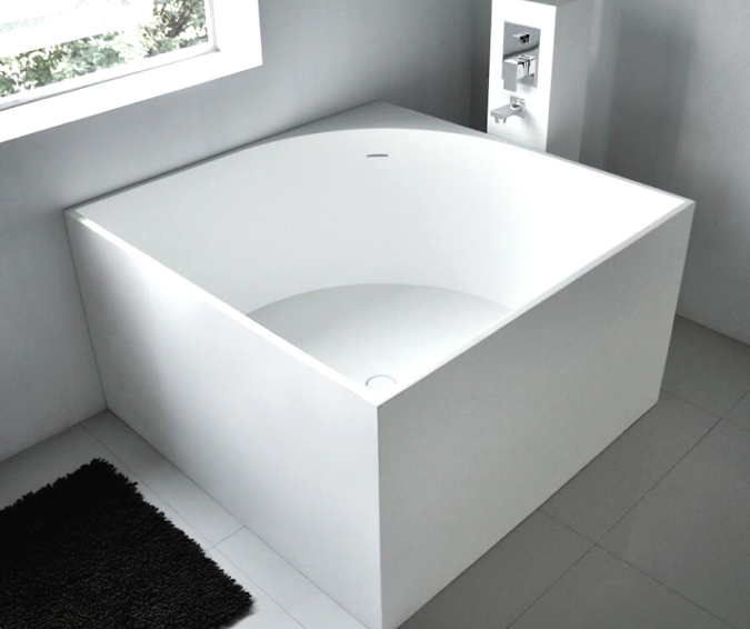 Square Bathtub With Shower