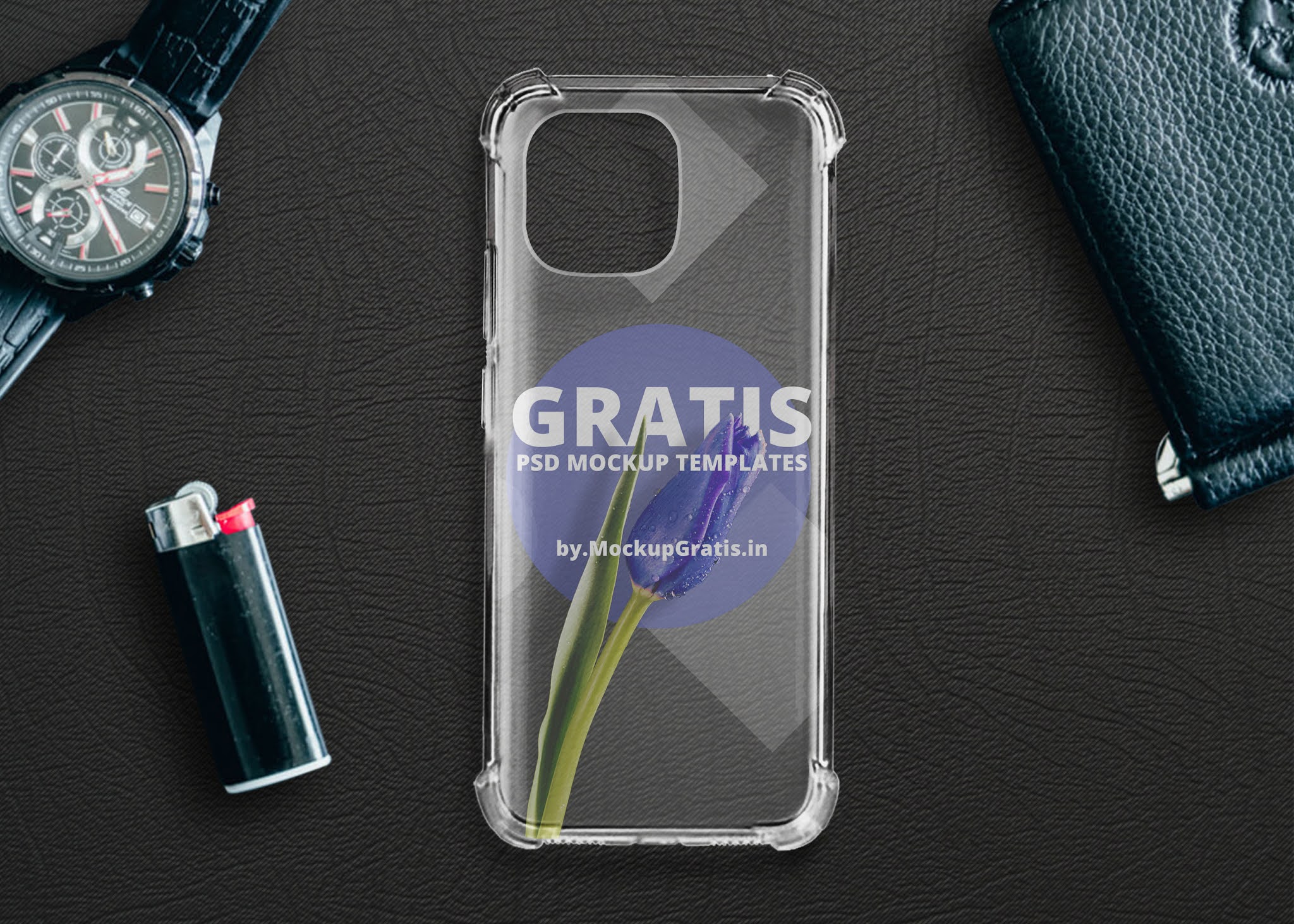 Mockup Case Anticrack Xiaomi Mi 11 Transparan