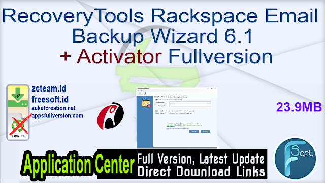 RecoveryTools Rackspace Email Backup Wizard 6.1 + Activator Fullversion