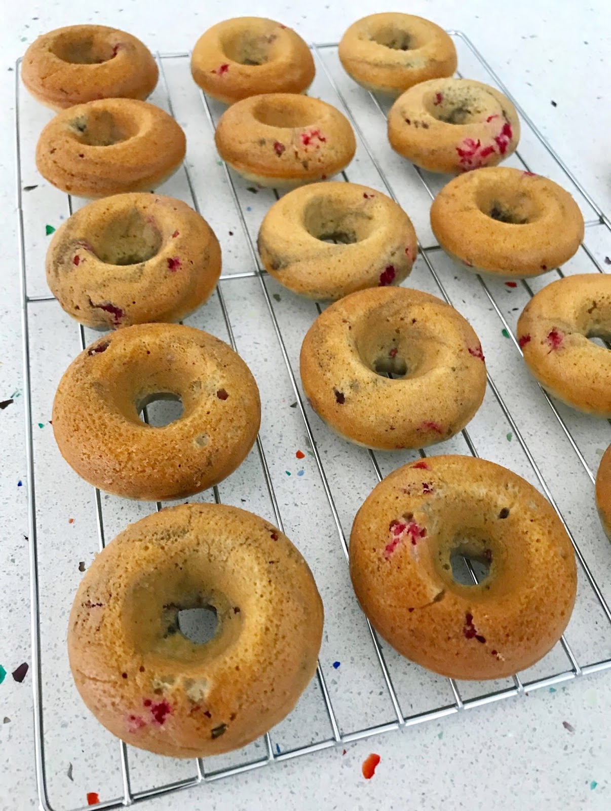 Raspberry Baked Donuts