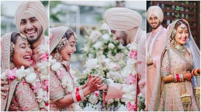 Neha Kakkar Shares Wedding Pictures, Both Couple Looking Gorgeous In Hearts Stealing Attire.