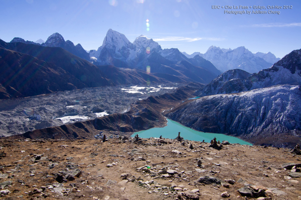 Gokyo 3rd lake, 2nd lake, and 1st lake