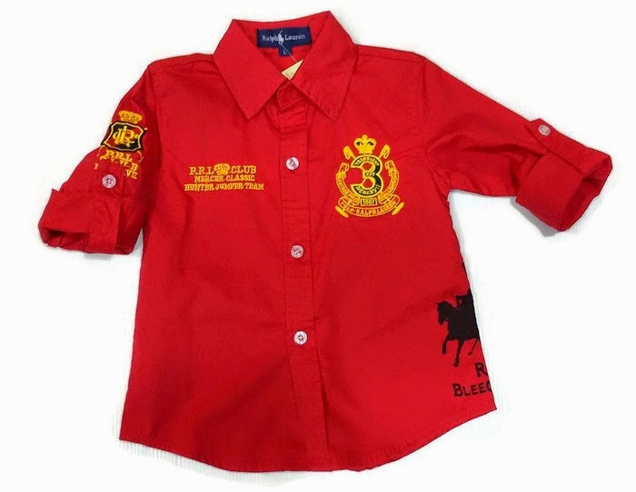 Retail Borong Baju Kanak kanak Branded POLO  boy kemeja 