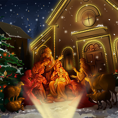 Celebrating Jesus birth, Christmas download free wallpapers for Apple iPad