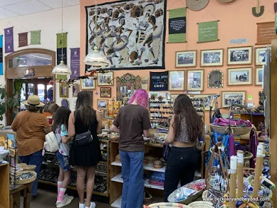 checkout counter at Asylum Down in Nevada City, California