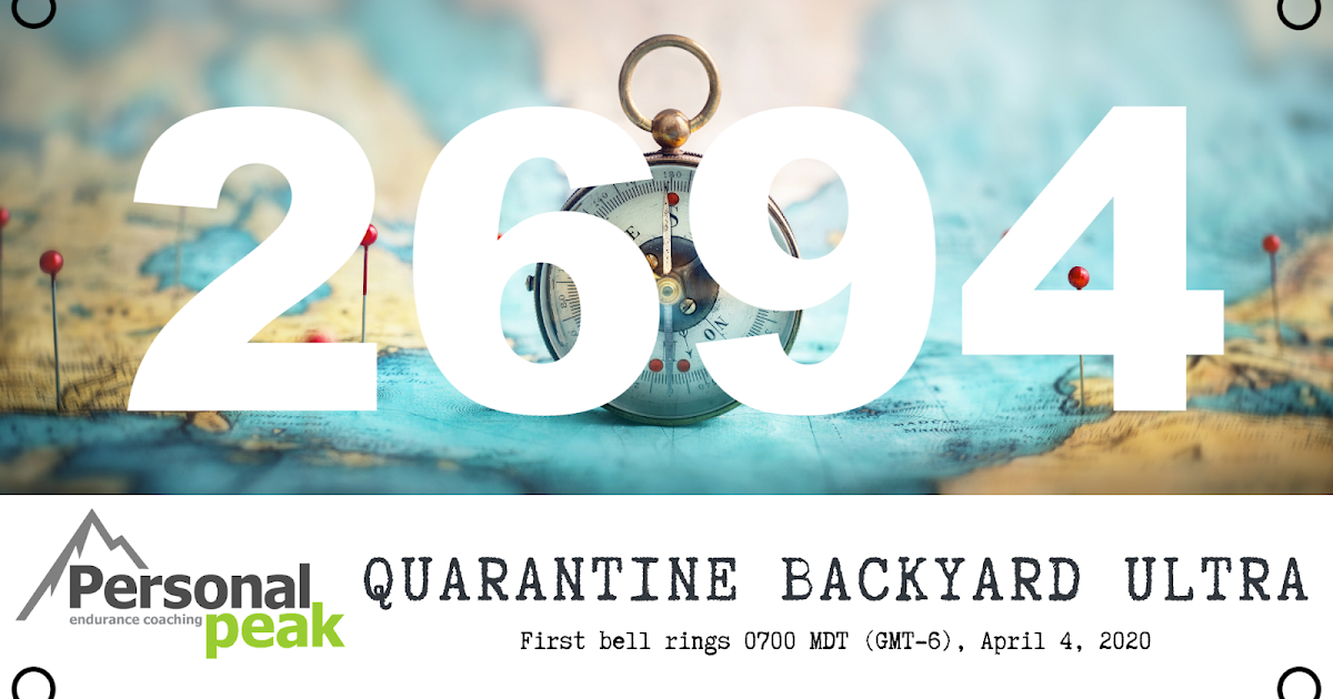 Race Report 2020 Quarantine Backyard Ultra Ultra Kraut Running