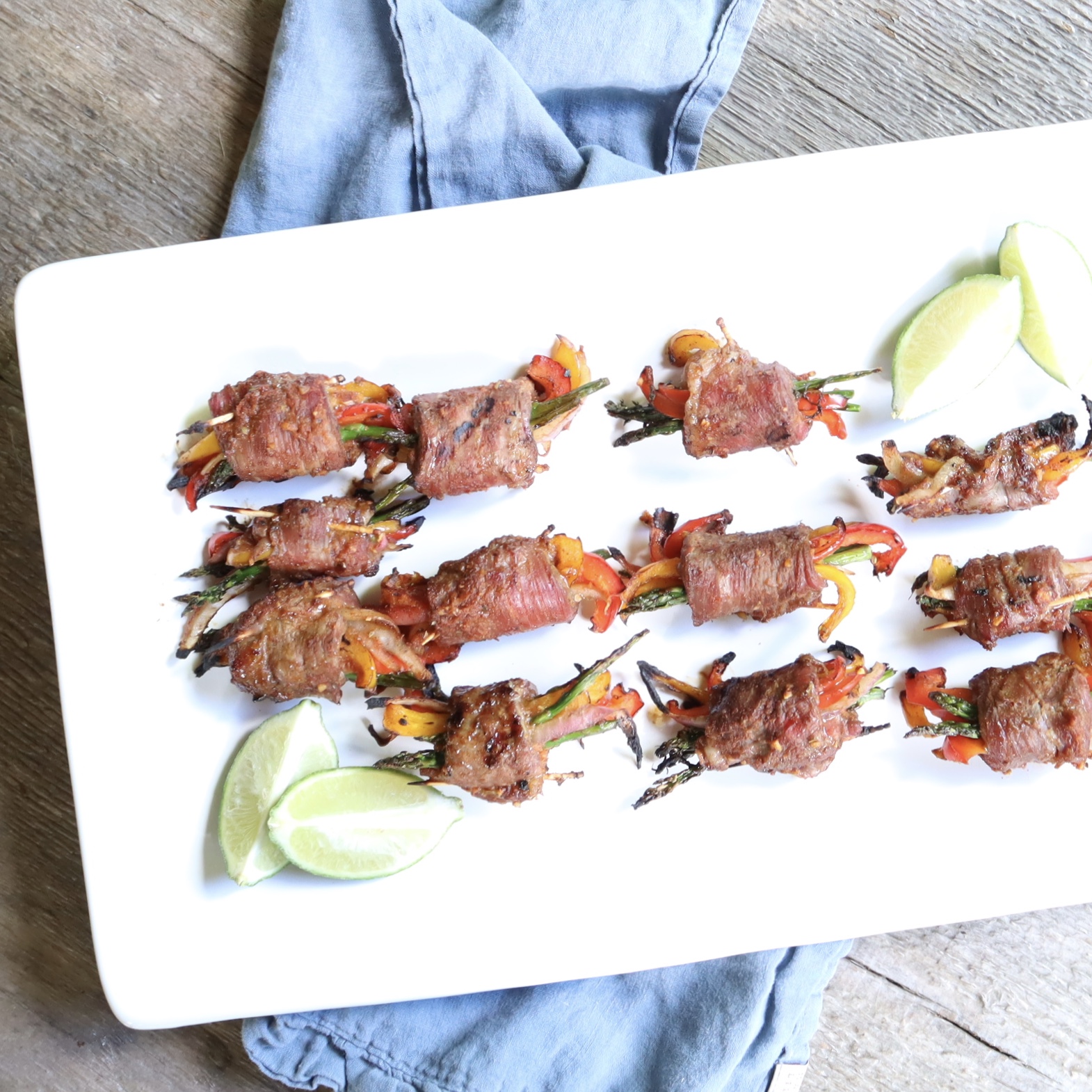 My Sweet Savannah BBQ fajita roll ups