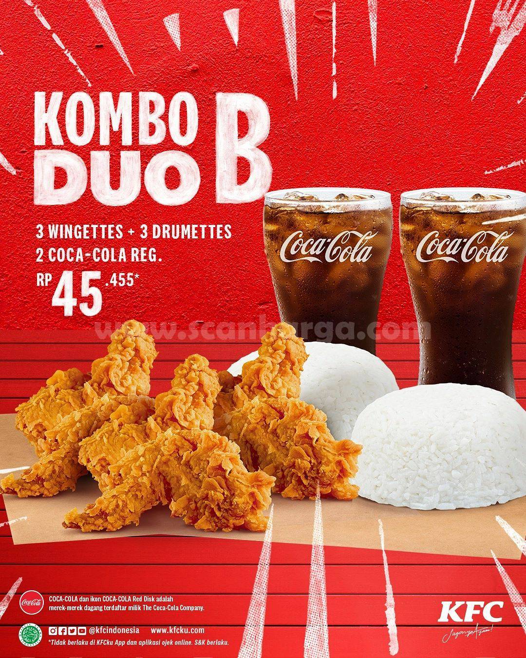 Promo KFC KOMBO DUO Harga Paket CUMA 50 Ribuan 3